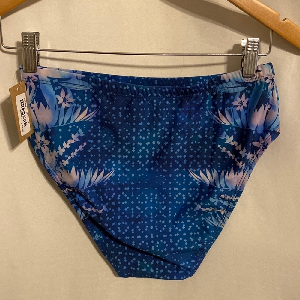 Title Nine NWT high rise bikini small blue bottom swim NEW - Picture 4 of 5